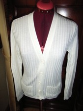 Gilet côtes blanc t38 - à,