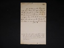 Chevalier d'EON - Autographe