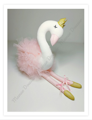 Peluche doudou cygne blanc - peluche/doudou,