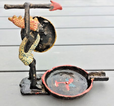 Art Africain - Cendrier métal  - Guerrier - Lance bouclier ...