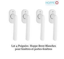 Lot de 4 Poignées de Fenêtre Hoppe Modèle Brest Coloris Blanc – Haute Qualité