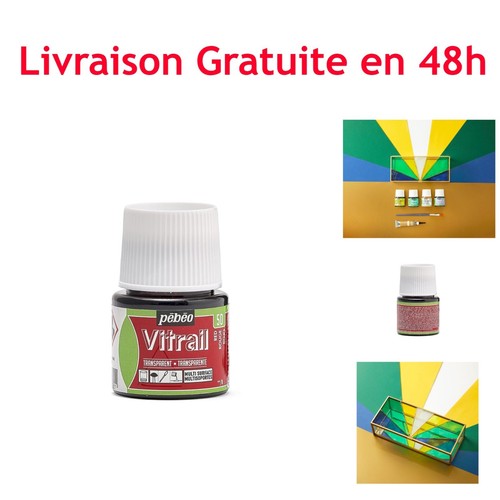 Pebeo vitrail peinture rouge - peinture,