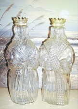 la REINE + le ROI de ROGER & GALLET / 2 anciens flacons parfum/  vides