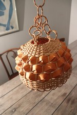 Abat jour vintage osier , rotin