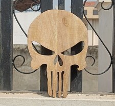 Plaque en bois Punisher Skull art mural décoration salle de jeux maison idée ...