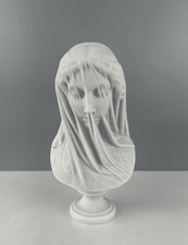Statue buste de dame voilée