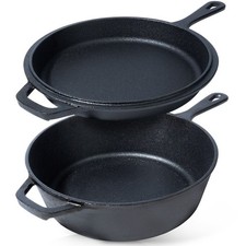 Casserole et Poêle Fonte 26cm Cocotte CAST LINE Cuisine Induction