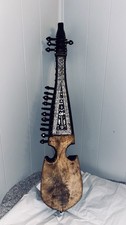 Vintage hand carved rubab - vintage, hand‑carved