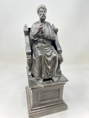 Statue bronze saint pierre - statue, xix