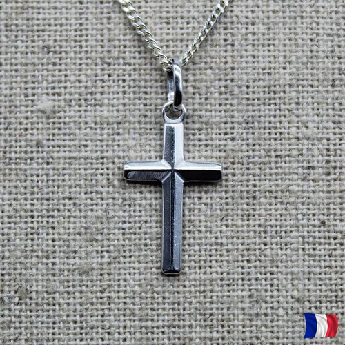 Croix catholique argent - , 925
