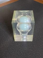 pierre giraudon Inclusion Ampoule,lucite,Plexiglas 
