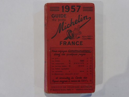 Ancien guide michelin - , 1957