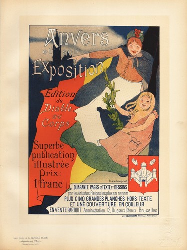 Affiche art nouveau - affiche, anvers