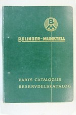 catalogue pièces travaux publics DR 631 BM VOLVO BOLINDER'S moteur type 1113 TR