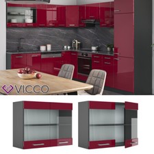 Meuble de cuisine, élément haut, élément bas, cuisine intégrée,anthracite, VICCO