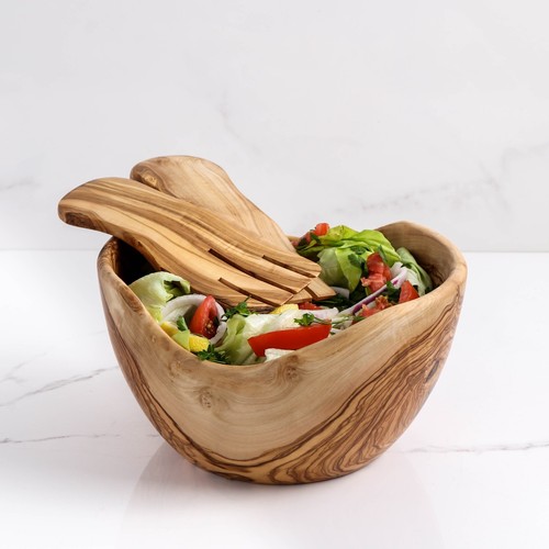 Saladier rustique bois - saladier, en