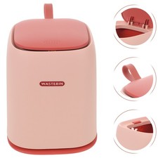 Poubelle de bureau : poubelle en plastique avec couvercle pour cuisine