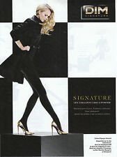 Publicité contemporaine collant Dim  2013  issue de magazine