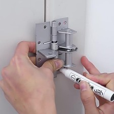 Charnière de porte invisible