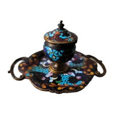 Ancien encrier bronze