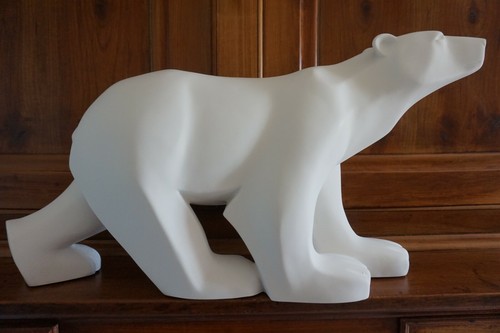 Tres grand ours blanc - grand,