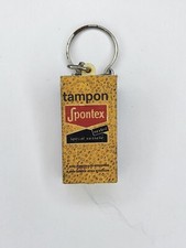 Porte clé ancien Vintage Tampon SPONTEX éponge Porte clef S98