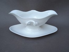 Ancienne saucière blanche en porcelaine de Limoges William Guerin 72