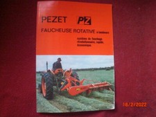 ANCIENNE  BROCHURE  PUBLICITAIRE  FAUCHEUSE A TAMBOURS  PEZET   HOLLAND