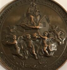 MÉDAILLE EN CUIVRE ITALIE MEDAL VIRGO LAURETANA DIAMÈTRE 47 mm