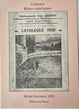 Réédition catalogue GOUDRON 1929 (1999), pêche au moulinet et leurres anciens