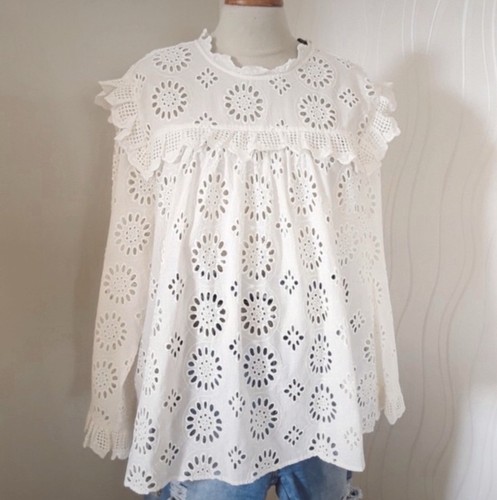 Zara chemisier tunique blanc