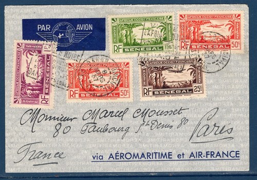 Lettre colonie française 1er