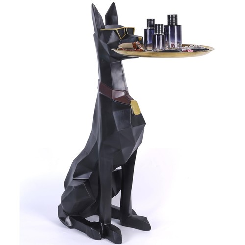 Geometric dog butler - geometric, accent