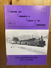 Magazine tramways vapeur secondaires 1984 32 Les chemins de fer de la Corse
