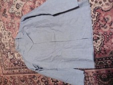 ANCIENNE VESTE H BRAGARD PIED DE POULE BLEU X BLANC T48 METIER DE BOUCHE