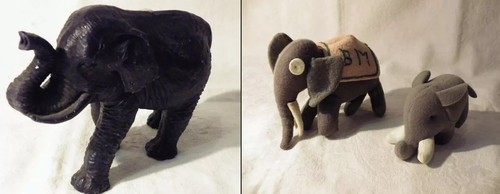 Lot statuettes elephant - 3,