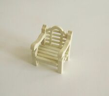 PLAYMOBIL (J2c11) EPOQUE 1900 - Fauteuil Blanc Salon Jardin Terrasse 5326 Jauni