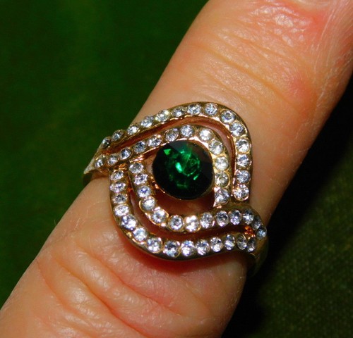 Bague cocktail rhinestones - bague,