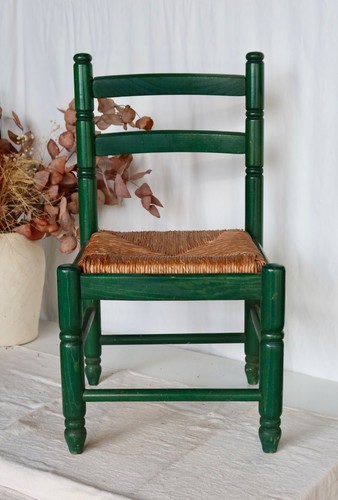 Chaise enfant vintage bois - vintage, en