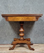 Table a jeux Anglaise époque XIXeme en acajou blond vers 1820