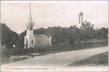 St Palais 17 Chapelle Phare Terre-Nègre Route de PRIMAVERA CPA écrite 6-1- 1921