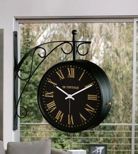 Horloge murale double face