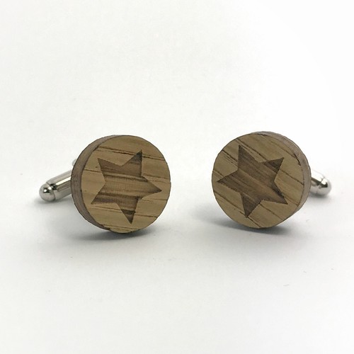 Boutons manchette motif - de,