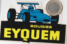 AUTOCOLLANTS. Automobile. F1. EYQUEM. Bougies. Vintage