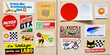 lot 15 autocollant sticker ancien vintage voiture sport auto moto racing courses