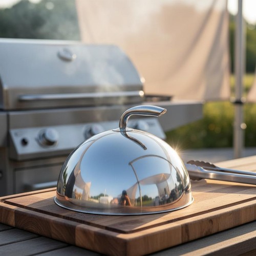 Cloche steak acier - à,