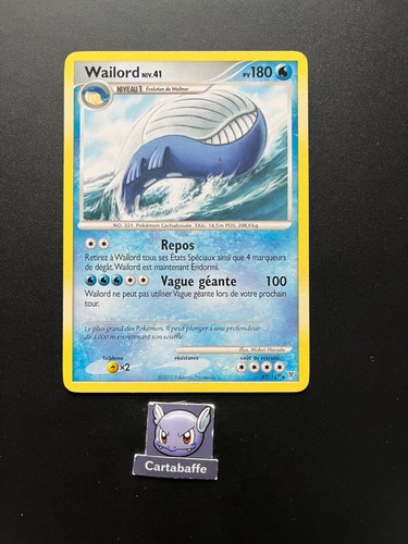 Carte pokémon wailord 147 - carte, 47/147