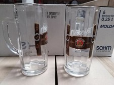 Lot de 6 verres bière chope