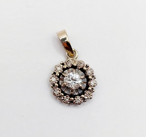 Pendentif marguerite art deco