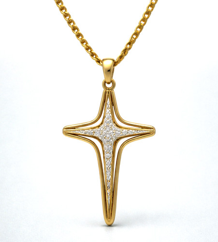Croix pendentif 333 8 - croix, en